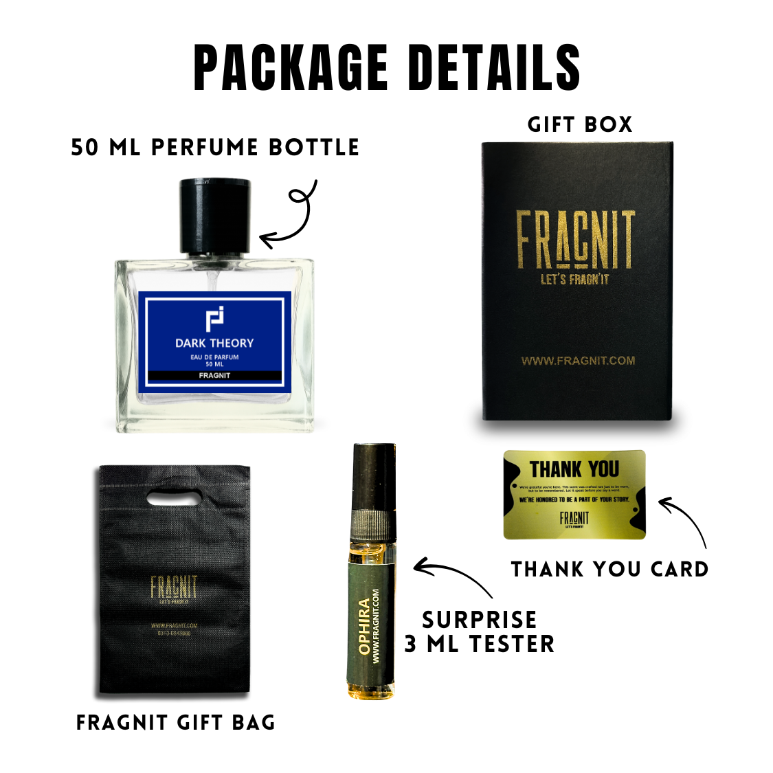 Fragnit Dark Theory Perfume – Long-Lasting Eau de Parfum for Men with Modern Woody Notes