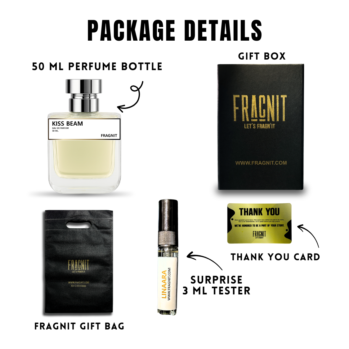 Fragnit Kiss Beam Perfume – Long-Lasting Eau de Parfum for Women with Jasmine and Passion Fruit Notes