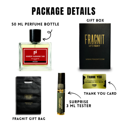 Fragnit Amber Hanami – Long-Lasting Luxury Eau de Parfum for Men and Women