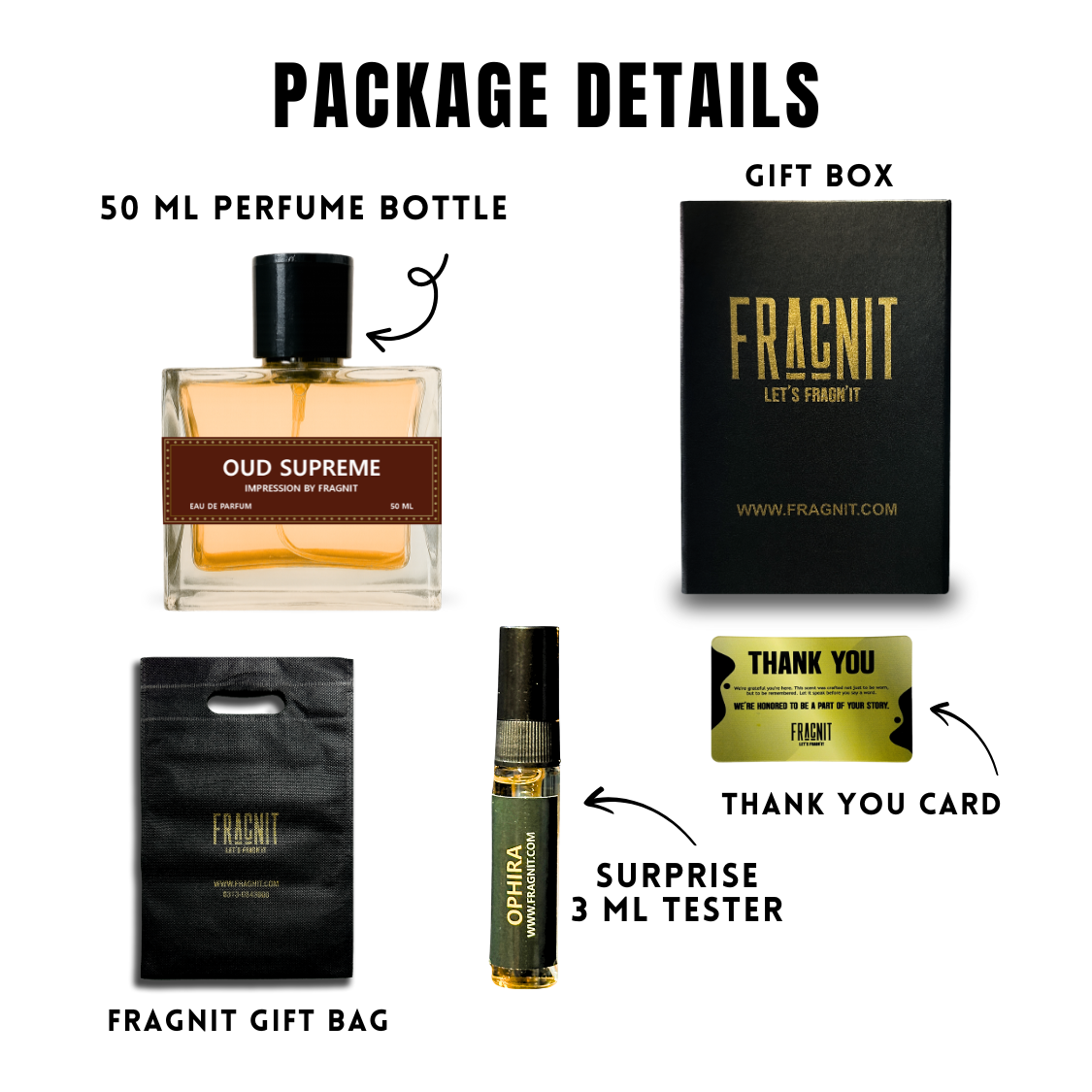 Fragnit Oud Supreme Perfume – Long-Lasting Oriental Eau de Parfum for Men and Women