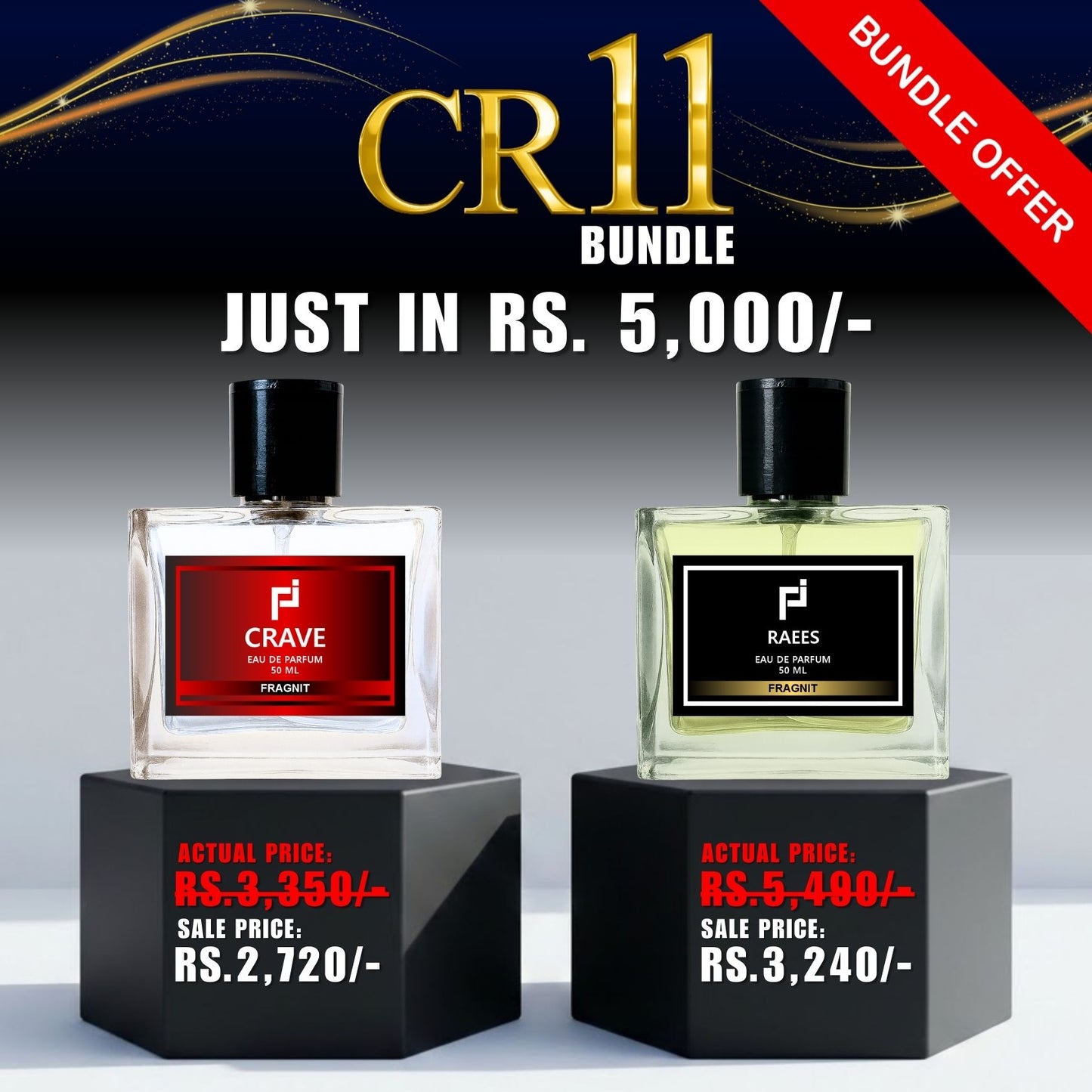 Luxury and seductive perfume duo by Fragnit